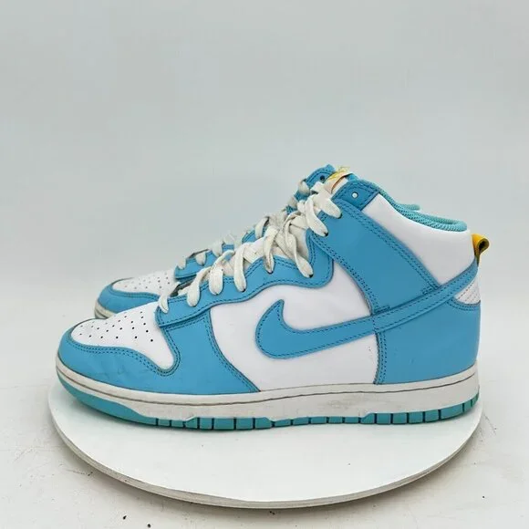 Nike Dunk High Retro Men Size 10.5 DD1399 401 Blue Chill White Training Shoes - Picture 1 of 11